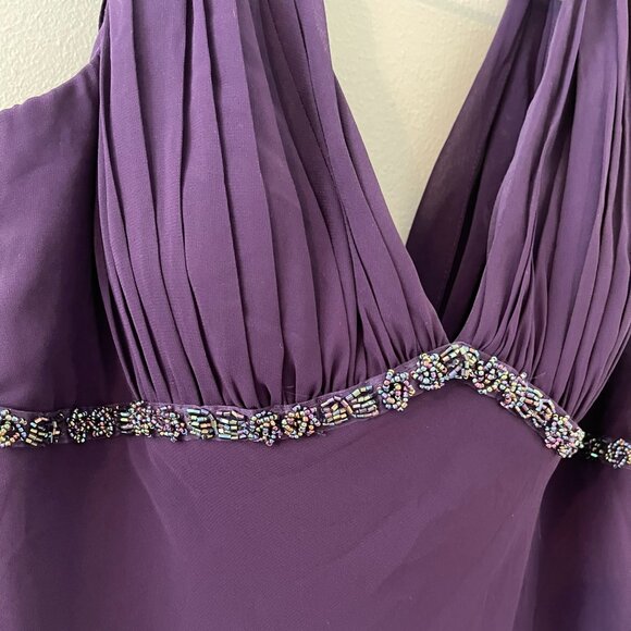 Cocktail Dress, deep purple with beading under bodice, NWOT
***STUNNING** - Picture 2 of 5
